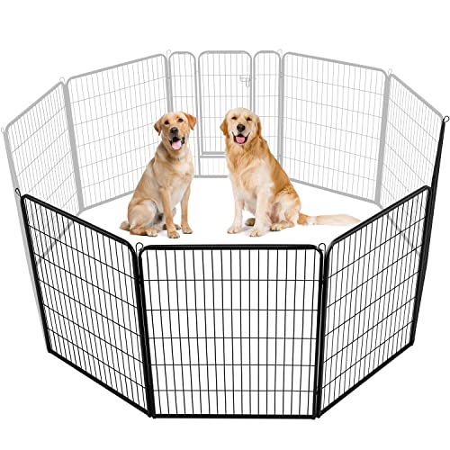 Image of Yaheetech 40in x 10.6ft Rustproof Foldable Metal Decorative Garden Fence