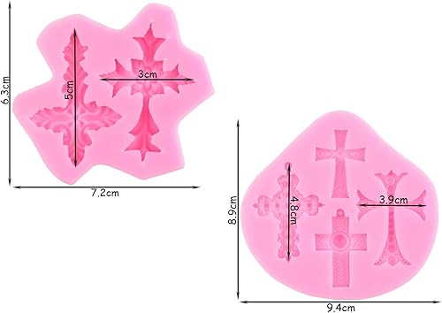 Miniatura 2 de Moldes barrocos para fondant, bordes de desplazamiento, de silicona, para encintar, pasta de goma, dulces, chocolates, para decoración de pasteles,