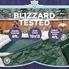 Buffalo Blizzard Split Blocker 20 ft x 40 ft Rectangular Winter Pool Cover | Green/Black | for Inground Swimming Pools | Easy Install | Cold, UV & Tear Resistant | Shields from Seasonal Debris #2