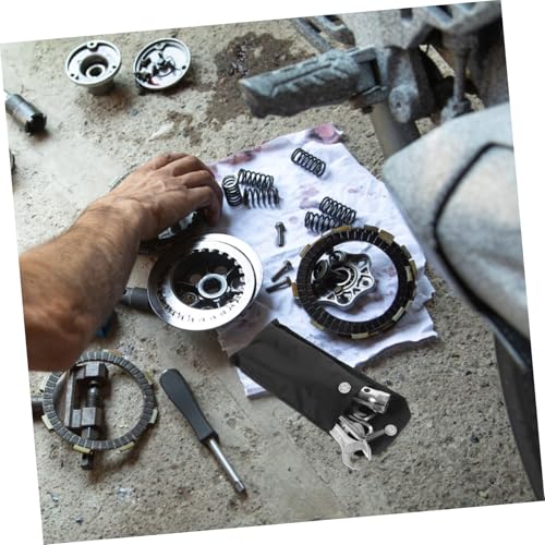 Mikikit Kit de Herramientas para Motocicleta Metálico Resistente con Llaves Ajustables y Destornilladores Compatible para Mantenimiento y Reparación de Motos