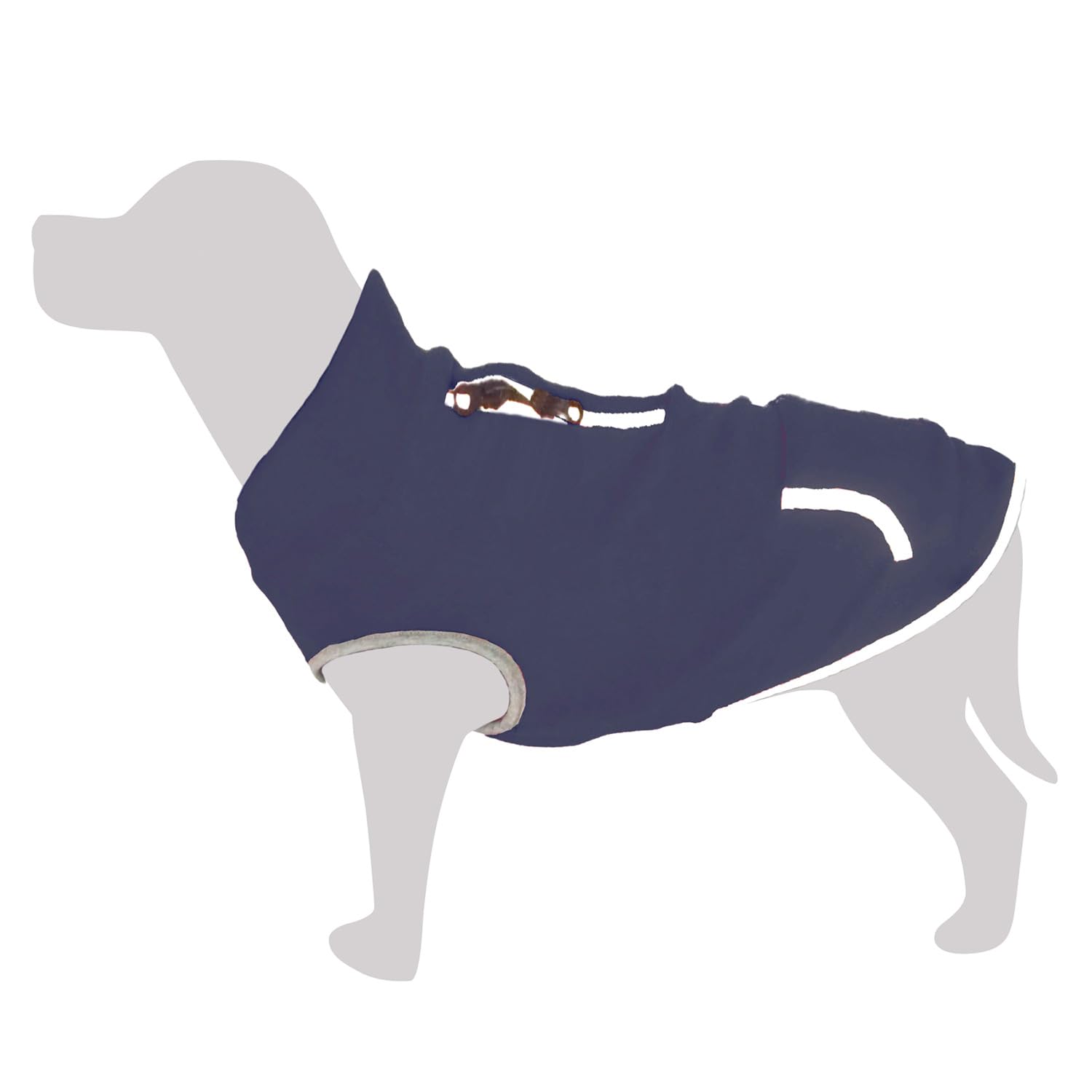Arquivet Dog Fleece Elastic Blue Tubqal' XL 40cm Cold Protection Fleece for Dogs