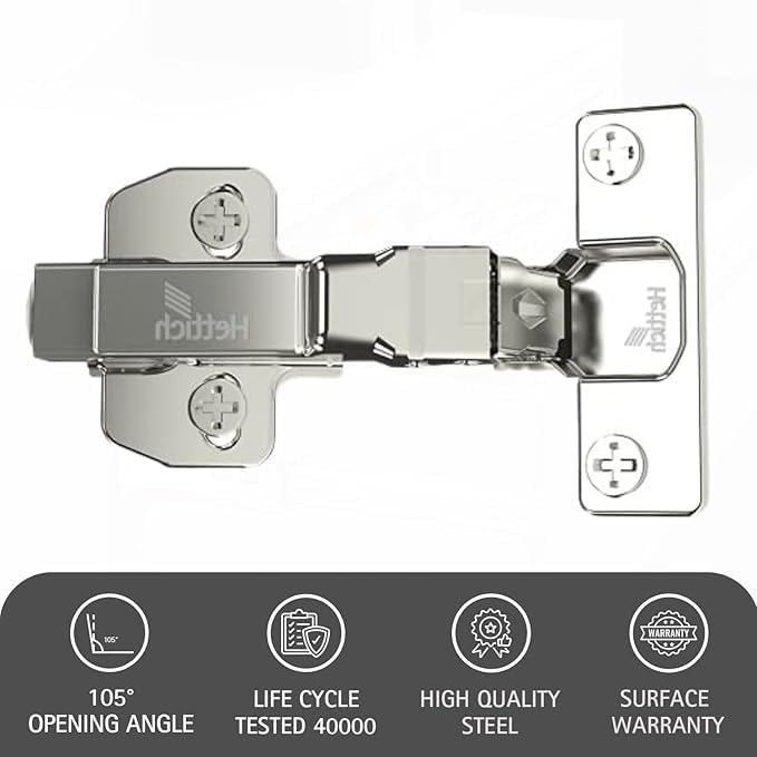 Image of Hettich Sensys Hinges, Sensys 8631I - (Thickness 32mm) 0 Crank