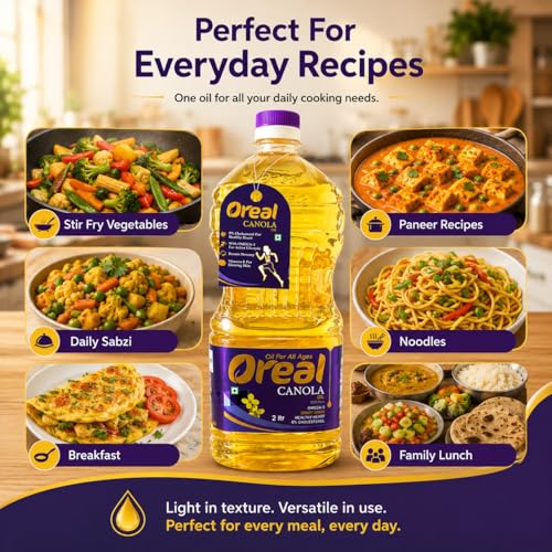Image of Oreal Cooking Oil - Canola, 2L Bottle