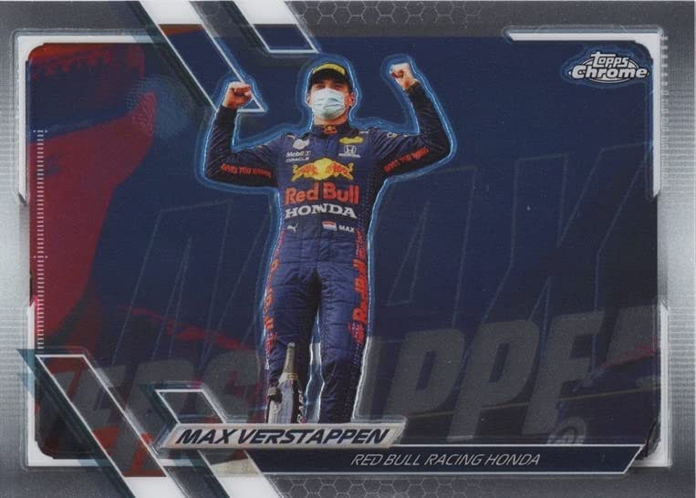 Max Verstappen 2021 Topps Chrome Formula 1 Racing (Red Bull Racing Honda Team) Rare F1 Official Trading Card #48 with Toploader : Collectibles & Fine Art