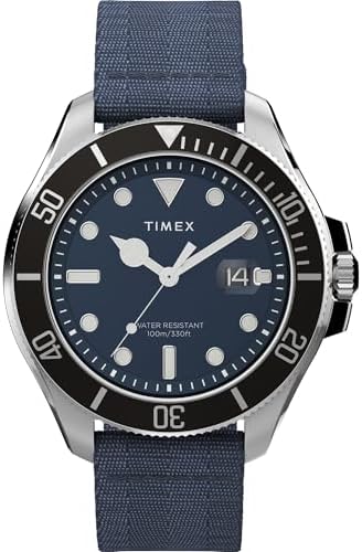 Timex Men's Harborside Coast 43mm Watch with Silver-Tone Case & Stainless Steel Bracelet