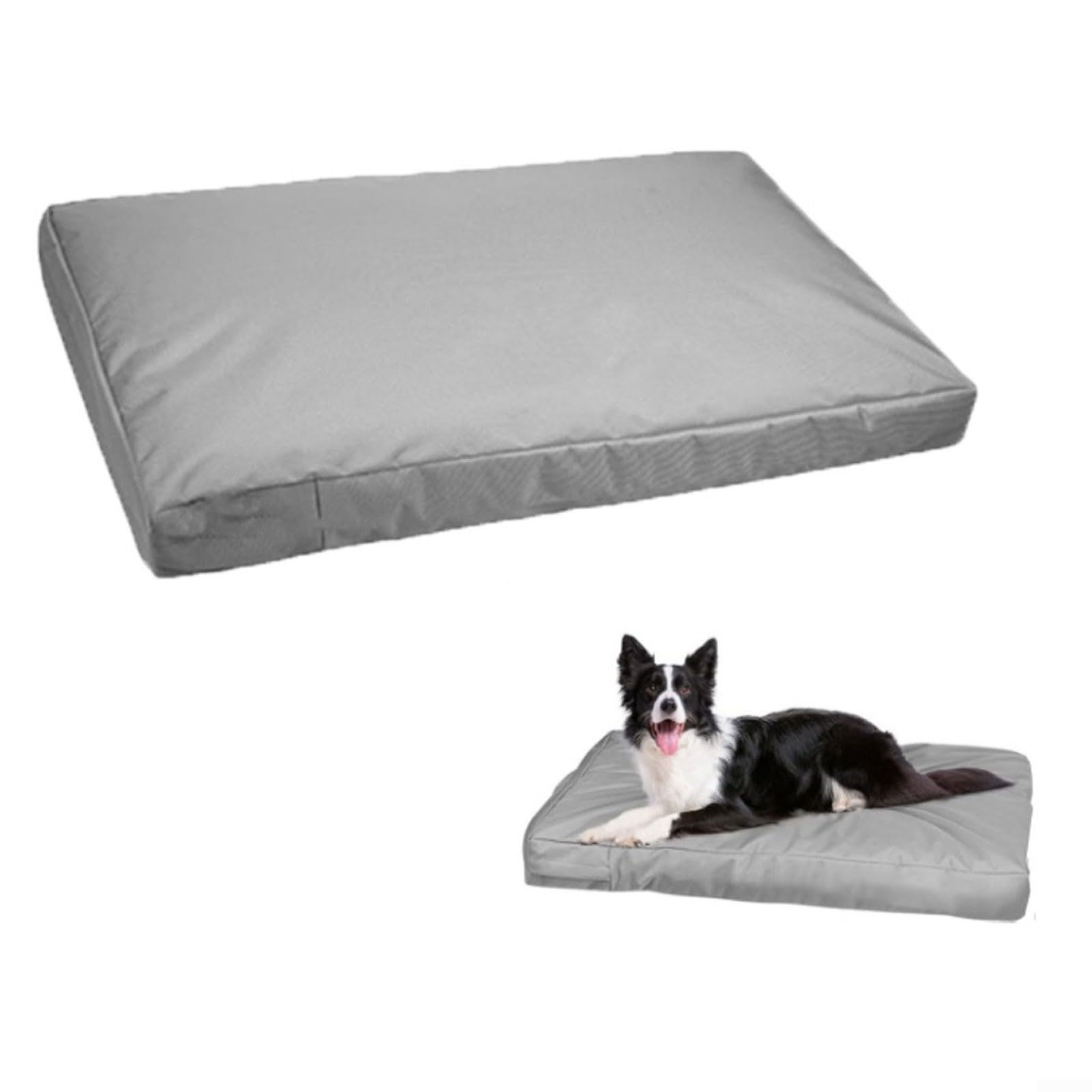 Copertura per letto per animali domestici in Oxford 210D, impermeabile e antiaderente per una facile pulizia, design riempibile fai da te con chiusura a cerniera (122 x 92 x 10 cm)