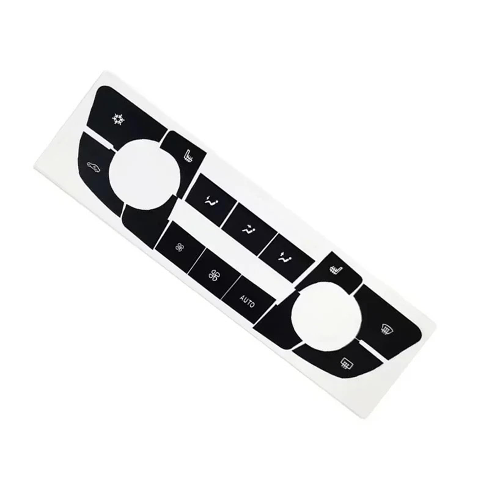 Interior Button Decals Compatible with Buick for Regal 2008-2013 Car AC Button Repair Decal Temperature Climate Heating Control Panel Replacement Kit