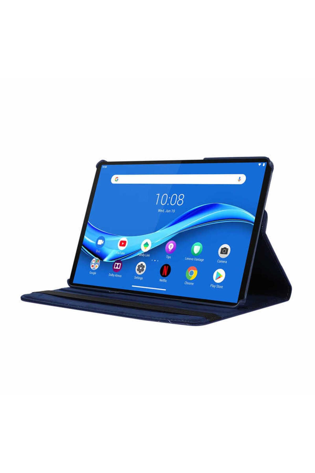 CONSTRAIN - Lenovo Tab P11 Pro 11.2" 2.Nesil ile Uyumlu Dönebilen Standlı Kılıf-Pembe Koyu 4