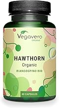 Vegavero Organic Hawthorn Berry Capsules | 2800 mg (4:1 Extract) | NO Additives | Lab-Tested | Natural Antioxidants Supplement | Vegan