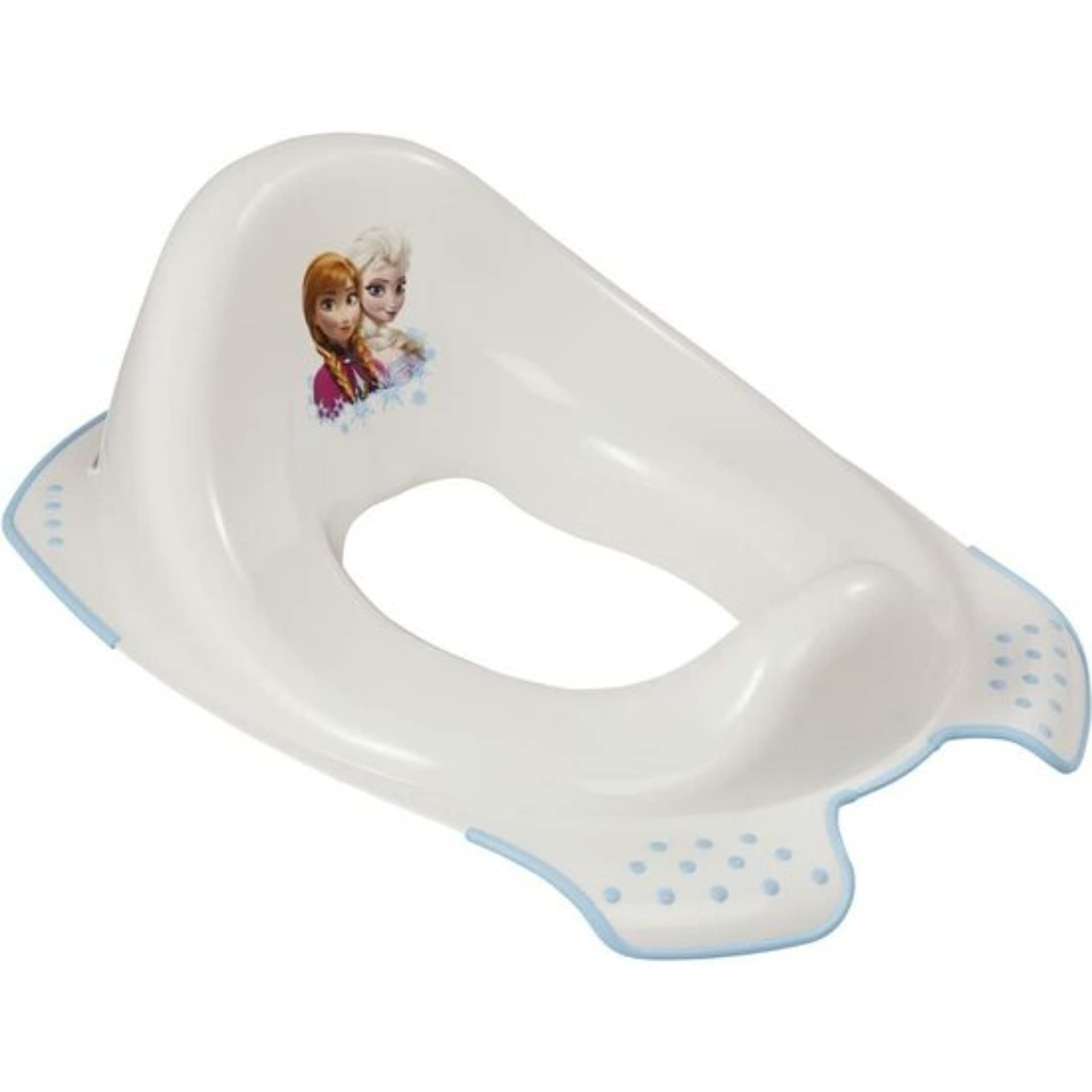 BricoLoco. Reductor original inodoro WC infantil, para niños y bebes de 18 a 4 años. En color blanco y con el dibujo de FROZEN de Disney. ES ANTIDESLIZANTE. (2 uds)