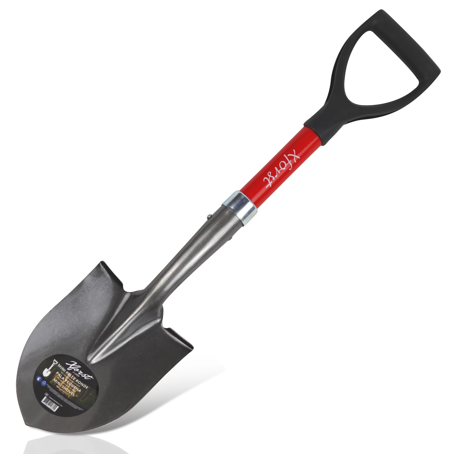 Xforst X-S800 Pelle de Voiture, Pelle de Neige Robuste et très légère, idéale pour Le Jardinage et la Prospection. avec Manche en Fibre de Verre.