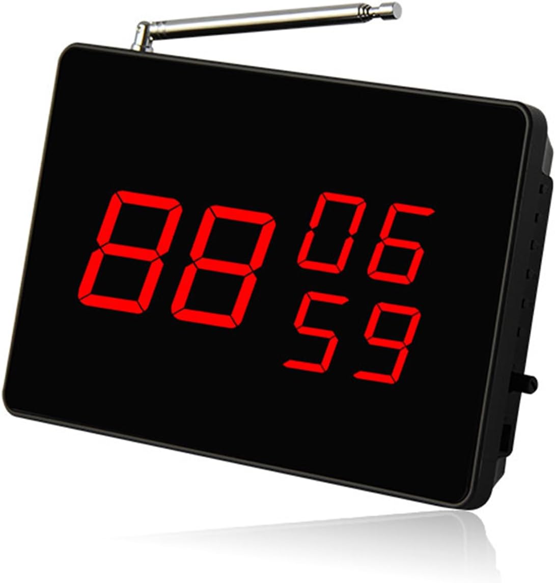 SINGCALL Wireless Waiter Calling System Wireless Restaurant Service Call System,Call Bell,Small and Exquisite,Wireless Fixed Receiver(SC-R10)