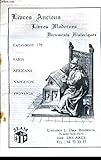  CATALOGUE DE LA LIBRAIRIE DANIEL ROSSIGNOL - LIVRES ANCIENS LIVRES MODERNES DOCUMENTS HISTORIQUES - CATALOGUE N°175 - VARIA AFRICANA NAPOLEON PROVENCE.