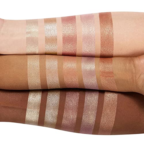 Highlighter Powder Palette, Makeup Palette Facial Bronzers Illuminator Palette Highlighter Baked Waterproof Long Lasting Brilliant Lighten Skin Color Face (Highlighter Powder) #TOP6
