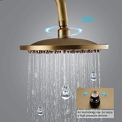 Ensemble combiné colonne de douche antique et mitigeur avec douche de tête - 5