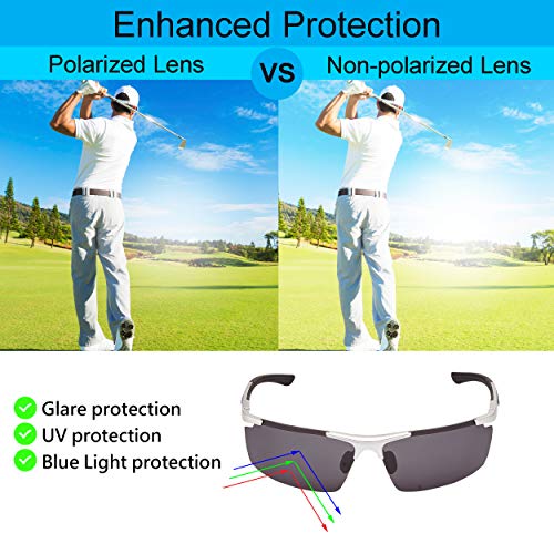 Square Polarized Sunglasses UV Protection Rectangular Classic Shades for Women men Driving fishing4