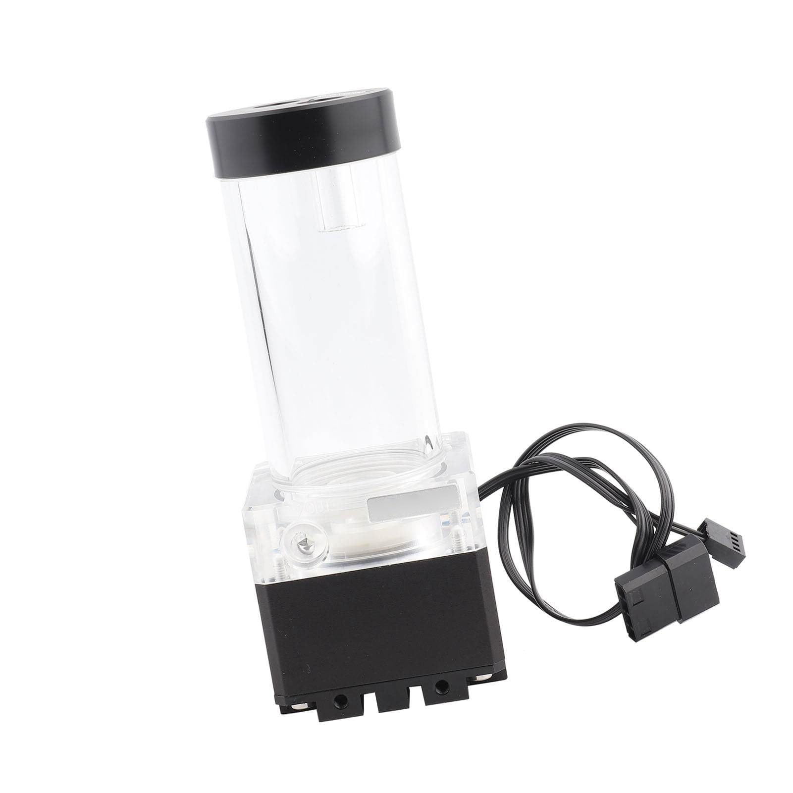 Cosiki Pompa PC o Wydajności 650 L/h i Szybkim Rozpraszaniu Ciepła Głowica Pompy o średnicy 3,5 Metra do Chłodzenia wodą Komputera (17cm)