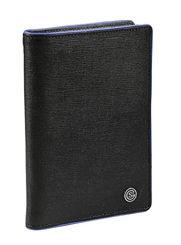 Portefeuille en cuir véritable Viquel noir intense premium