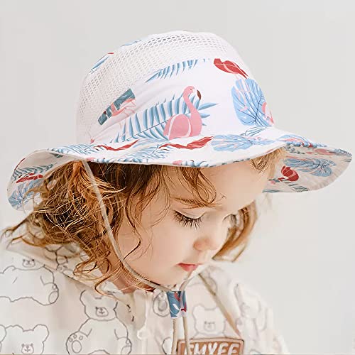 Baby Boy Wide Brim Mesh Sun Hat, Kids Upf 50+ Sun Protection Hat Infant Beach Foldable Hat For Toddler Little Boys Girls (2-5 Years,Pink-Pineapple) #TOP5