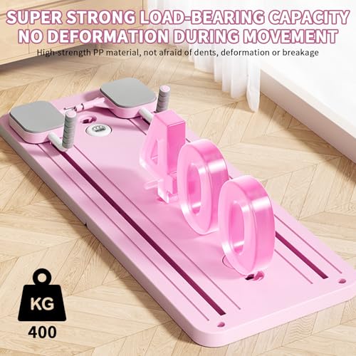 Pilates Reformer Compact, 4-in-1 pilates, opvouwbaar, push-up-buikwiel stuitert automatisch timer, buikplank, pilates, multifunctioneel, voor thuis en in de sportschool - Afbeelding 4