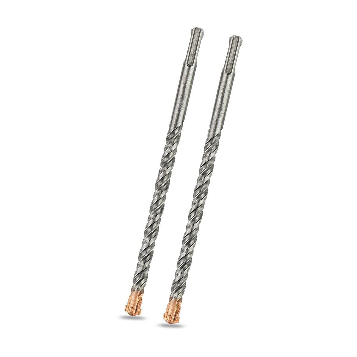 Meccion Broca SDS Plus para Martillo, 12mm x 200mm x 2pcs Professional Brocas Hormigon con 4 Filos de Corte - Para Hacer Agujeros en el Hormigón, Piedra, Granito, Ladrillo, Mampostería