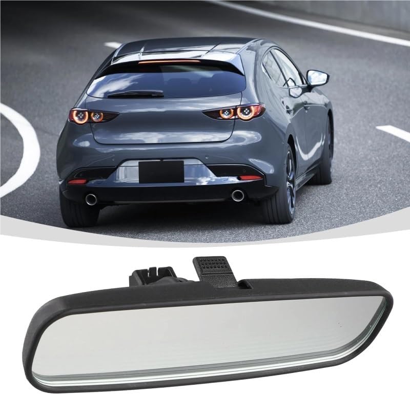 に適合 マツダ 3 マツダ 5 2004-2007年式用 インテリアバックミラー ノイズ吸収 広角凸型リアビューミラー BP4K-6