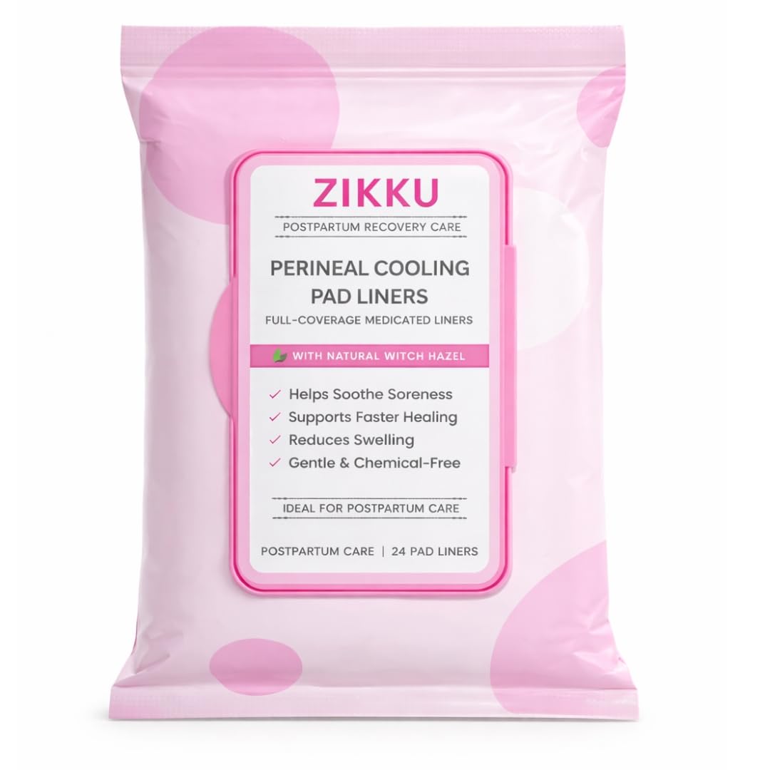 Perineal Cooling Pad Liners with Witch Hazel for Postpartum Care & Hemorrhoids Relief | Full Length Ice Liners | Hospital Bag Essential | Use Over Maternity Pads | Pack of 24-image-33
