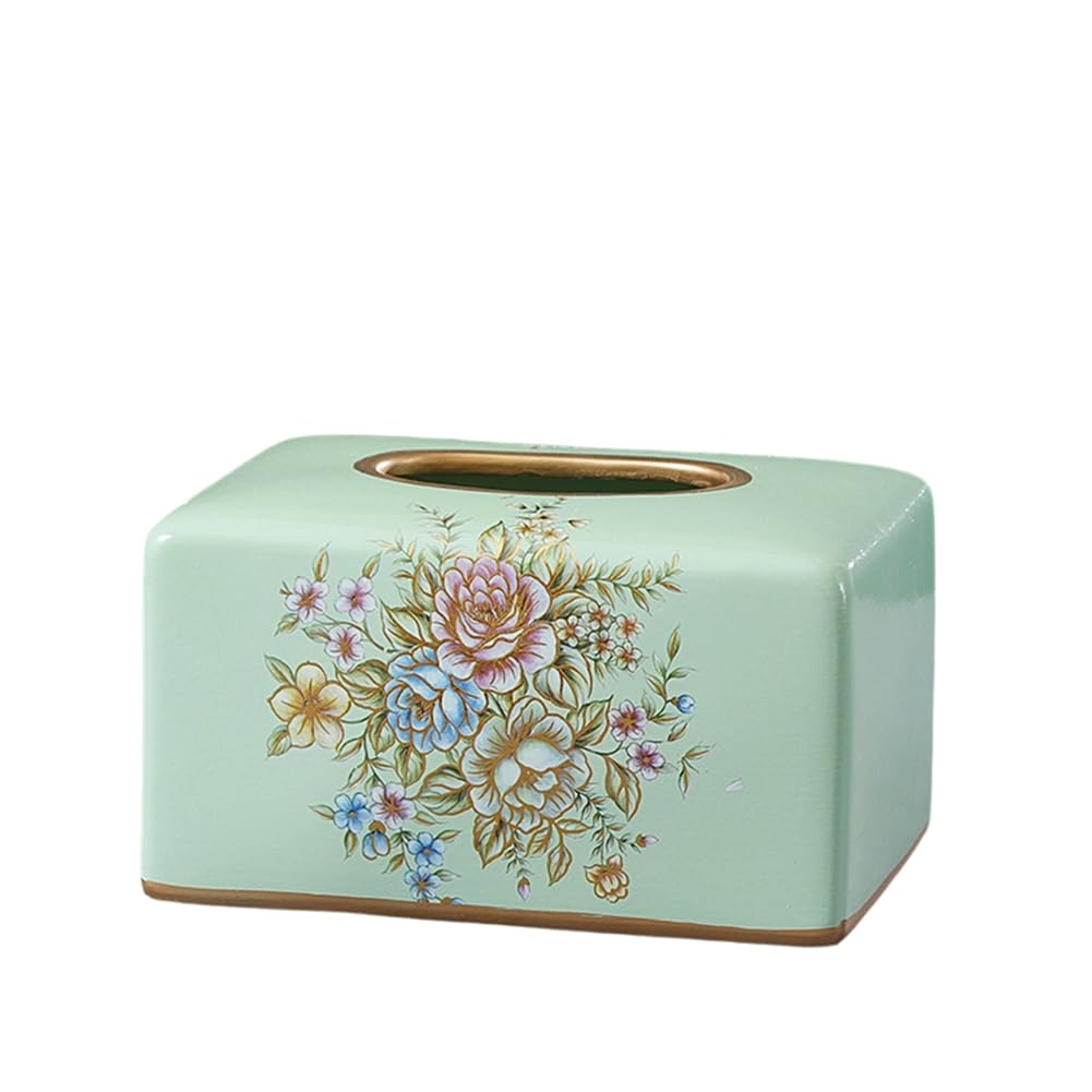 Nowoczesne, ceramiczne pudełko na chusteczki z motywem, eleganckie pudełko na chusteczki higieniczne, pudełko na chusteczki higieniczne, dekoracyjne pudełko do łazienki, sypialni, jadalni