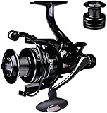 【2026新型】スピニングリール 海釣り 淡水釣り 大物釣り入門スピニングリール 3000番～6000番～ タフでシンプル 3+1BB 最大ドラグ19kg ぶっ込み釣り・泳がせ釣りに最適 (DMF6000)