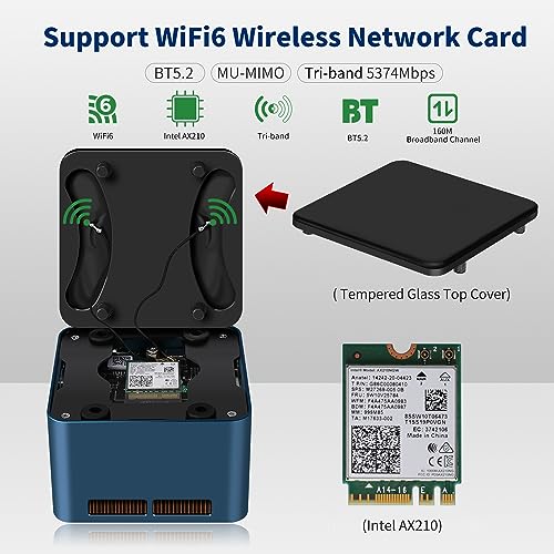 Image of M1 Plus Mini PC Powered by i3-N305 Processor, 16G RAM 512G SSD Mini Desktop PC,Triple Display HDMI /Type-c,Dual 2.5G i226-V LANs,WiFi6,BT5.2,Business Mini Computer Win 11