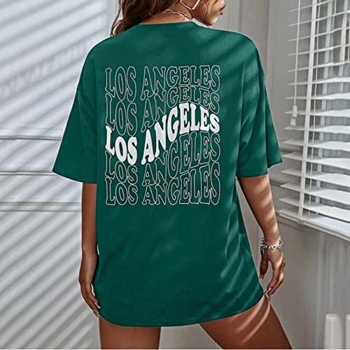 Cute T Shirts for Girls 10-12 Years Old Oversized T Shirts Graphic Tees Letter Print Casual Summer Tops2