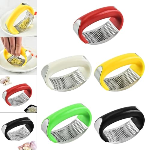 Image of Garlic Crusher & Ginger Crusher Combo, Manual Garlic Press Stainless Steel, Pack of 2 (Multicolor)