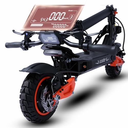 K11 Electric Scooter 40 MPH 34 Miles Off-Road Tires