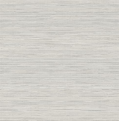 NuWallpaper NUS3960 Crossweave Peel & Stick String Wallpaper, Grey