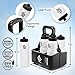 GETMOVIN SPORTS Premium Hydration Station Includes 6 Ergonomic Squeeze Water Bottles Black And 1 Water Bottle Carrier (Black)