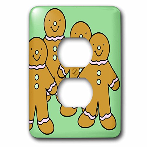 Coque pour interrupteur pain d'épices 3dRose lsp_165428_6 avec motif illustré haute définition