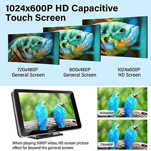 Carpuride Newest 7 Inch Portable Ips Screen Wireless Apple Carplay & Android Auto With Mirror Link, Car Radio Receiver Mp5 Player Sucker Holder & Dashboard Mounted #TOP4