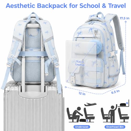 WOBAGMEN Cute Bow Backpack