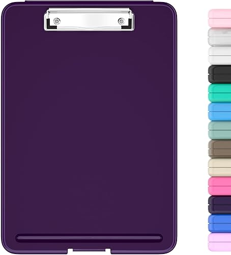 Hongri Portapapeles con almacenamiento, 8.5 x 11 pulgadas, clip de enfermería, plegable para enfermeras, abogados, estudiantes, aula, oficina,