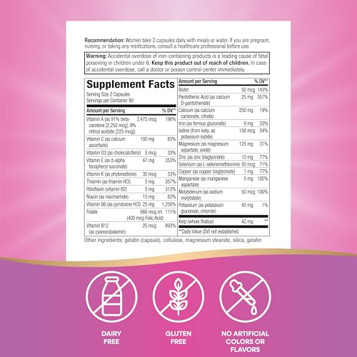 Nature's Way Prenatal Multivitamin, 23 Vitamins & Minerals, 180 ct - image 5