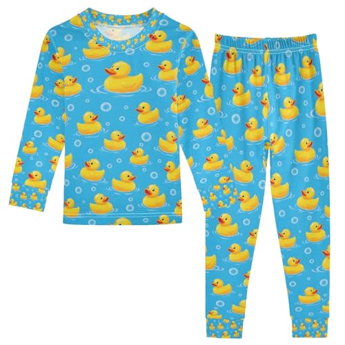 senya Duck Bubbles U Pajamas Set Long Sleeve Soft Cotton Sleepwear 2 Piece