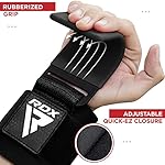 RDX Weight Lifting Hooks Straps Pair, Non-Slip Rubber Coated Grip, 7mm Neoprene Padded Wrist Wrap Support Powerlifting Deadlift Pull Up Fitness Strength Training, Gym Bodybuilding Workout, Men Women - Image 4