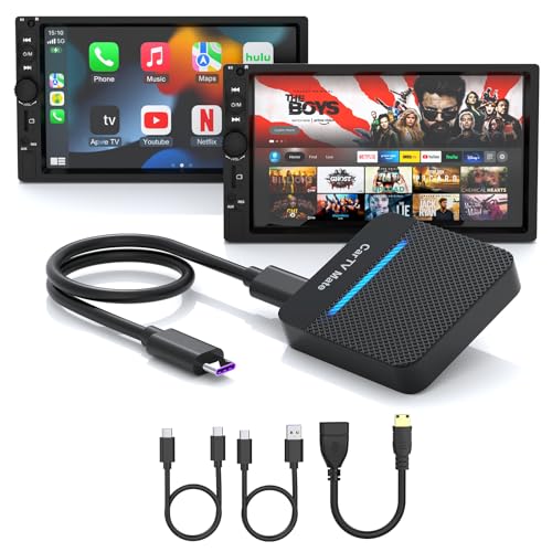 Car TV Mate Pro & Wireless CarPlay HDMI Multimedia Adapter, 2025 New Fire TV Stick Converter for Screen Throwers/Game Machine/Set-top Box, CarPlay Adapter Support OEM Wired CarPlay Cars from 2016