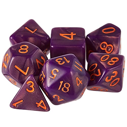 Series Iv Set Of 7 Tabletop Rpg Dice| 7 Different Polyhedral Role Playing Dice Per Set| Ttrpg Dnd Dice| Witching Hour #TOP1