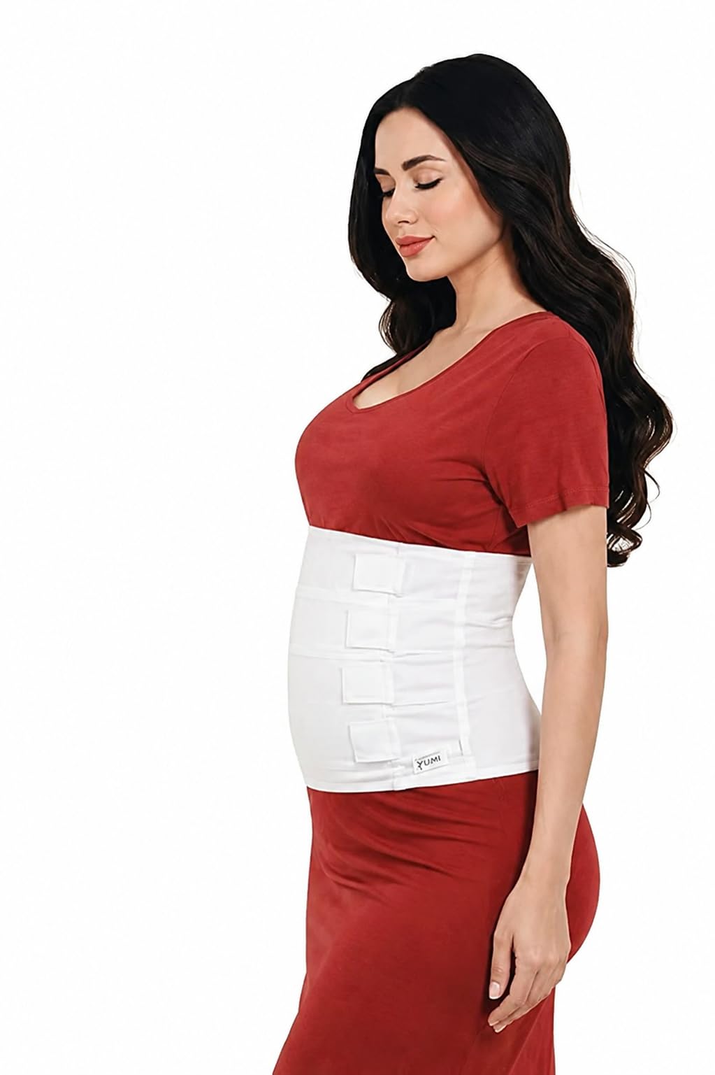 Flexo Post Surgical Cotton Abdominal Binder for Women | Breathable Cotton Support Belt for Pain Relief, Compression & Recovery (Size - M)-image-13