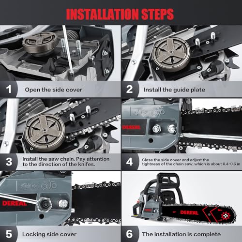 Gas Chainsaws 20 Inch 62CC Gas Powered Chainsaw 3.4HP 2 Stroke Engine Gas Power Chain Saw for Cutting Wood Outdoor Garden Farm Home