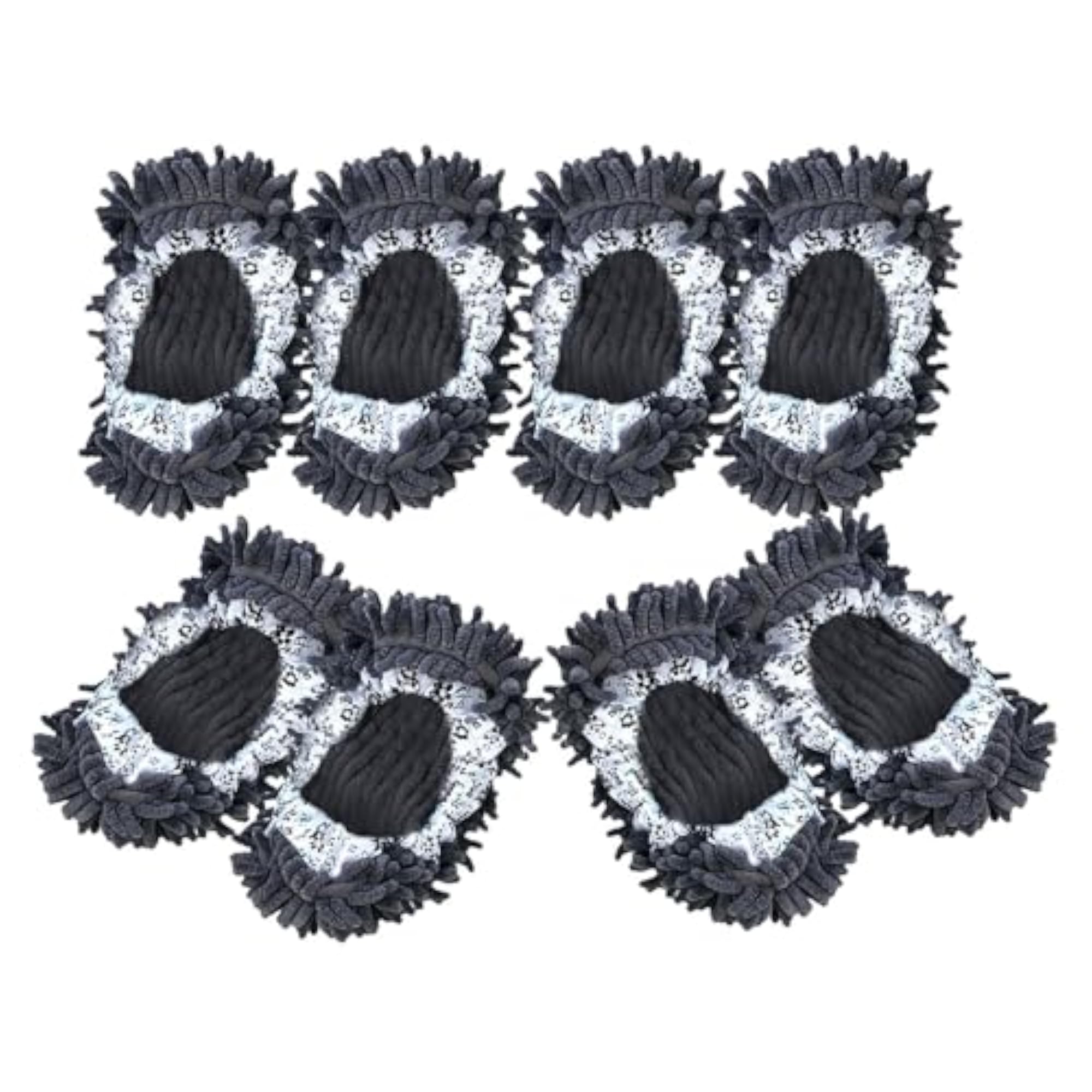 8Pcs Mop Slippers Reusable Multi-Function Duster