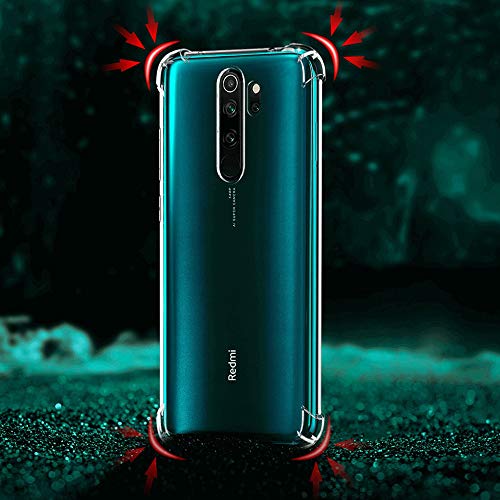 Image of TheGiftKart Crystal Clear Back Cover Case for Xiaomi Redmi Note 8 PRO | Shockproof Soft TPU Case | Cushioned Edges for Ultimate Protection Back Cover Case (TPU, Transparent)