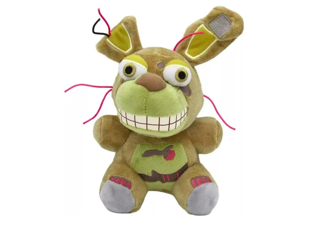 Ktveih Springtrap Plush Toy Stuffed Animal Doll Fan Made plushies for Boy Girl Plush Gift