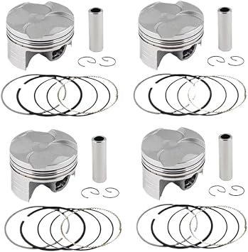 4 Sets Motorcycle 67mm 67.5mm 68mm Piston And Rings Kit 13101-MEE-000 13021-MBW-306 Compatible With CBR600 CBR 600 F5 2003-20054Set STD 67mm